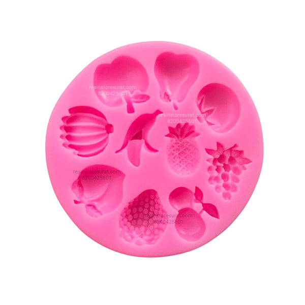 10 Cavity Mini Fruit Candle Mould - 32