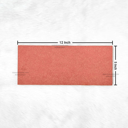 Plain Rectangle Name Plate MDF Cutout