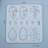 12 Cavity earring mould
