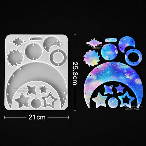 12 Cavity wild chimes Keychain & Pendant Mould - 728