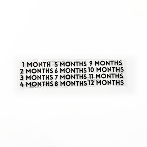 12 Month 3D Uv Sticker for New Born Baby Frame