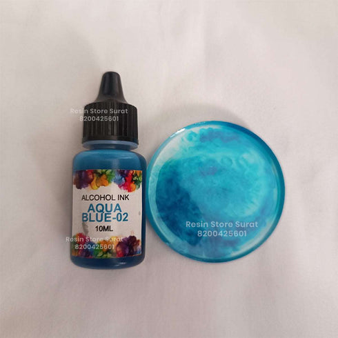 Aque Blue Alcohol ink For Resin