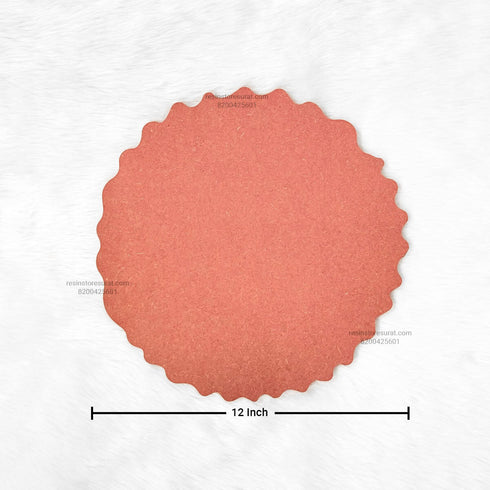12 Inch Agate Round Name Plate MDF Cutout