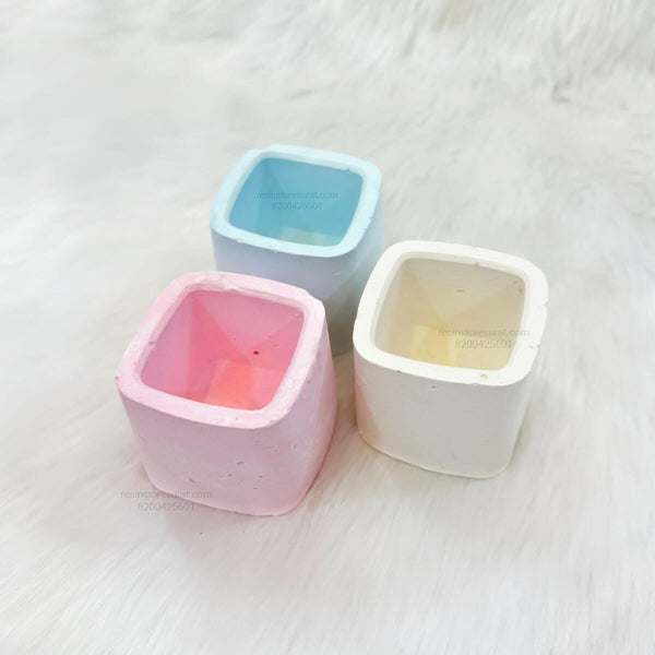 Small Square Votive Candle Jar