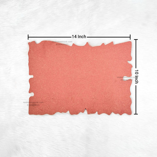 Agate Rectangle Name Plate MDF Cutout - B