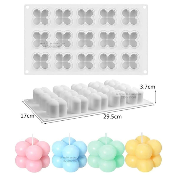 15 Cavity Small Bubble Candle Mould