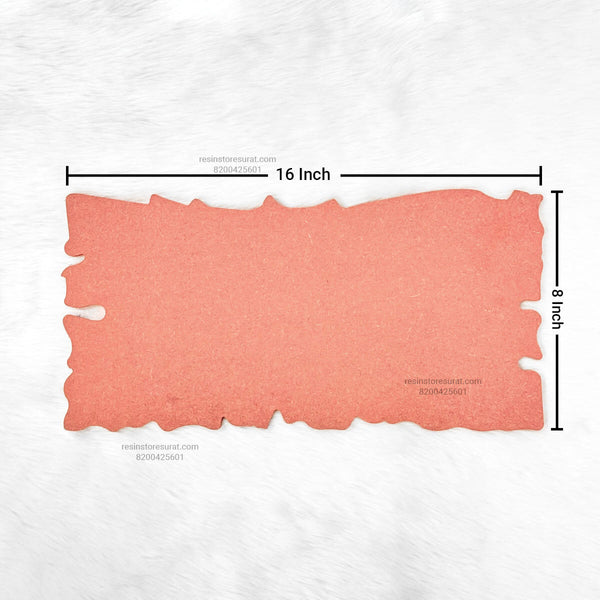 Agate Rectangle Name Plate MDF Cutout - A