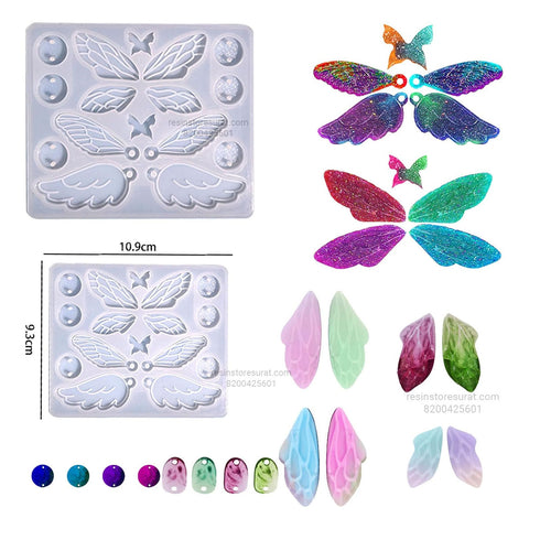 16 Cavity Butterfly Keychain & Pendant Mould - 440