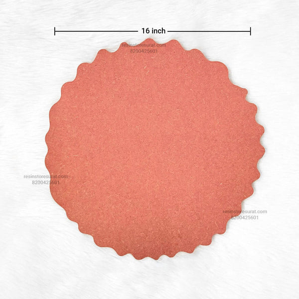 16 Inch Agate Round Name Plate MDF Cutout