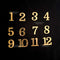 1 inch English Number Gold