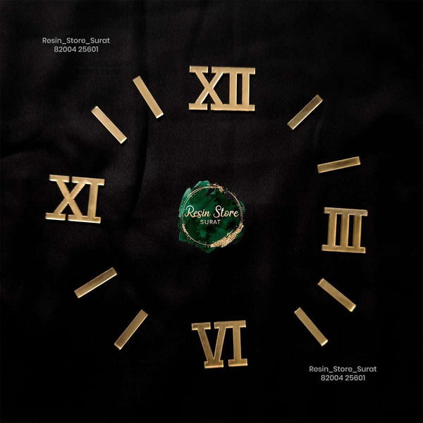 1 inch Roman number With Stick Gold