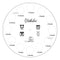 One Year Baby Details with Month insert sheet - Round Frame