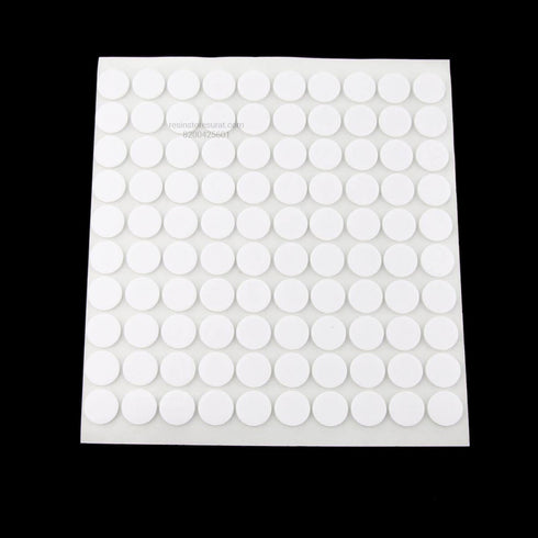 10 MM 2 Side Round Transparent Sticker