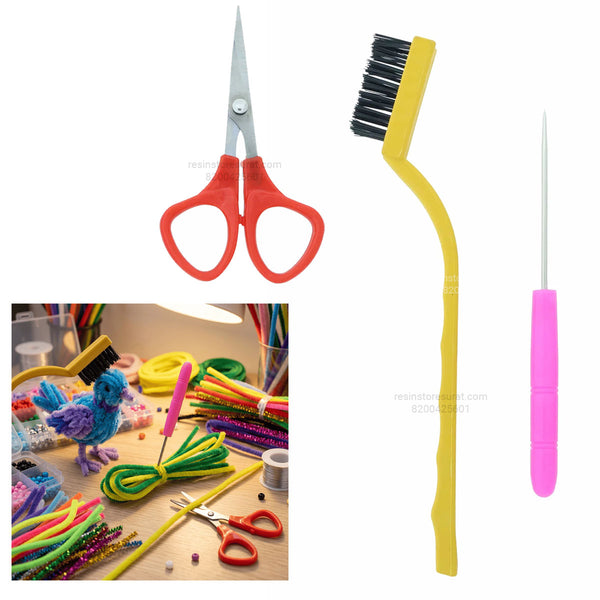 3 Piece Pipe Cleaner Crafting Tool Kit