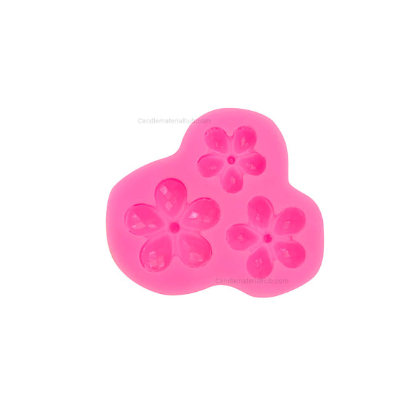 3 Cavity Candle Flower Mould - 25