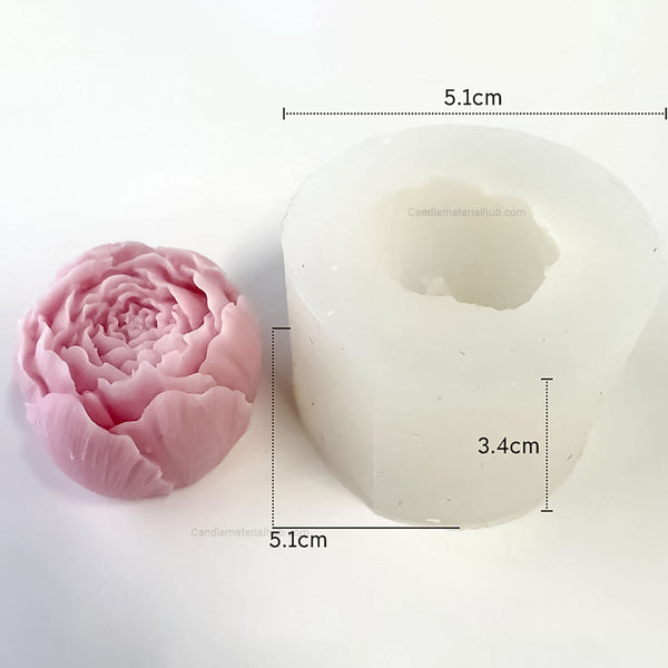 3D Bud Flower Candle Mould - 34