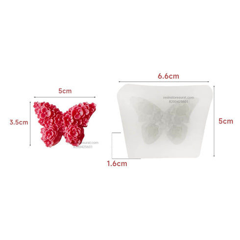 3D Flower Butterfly Mould Handmade