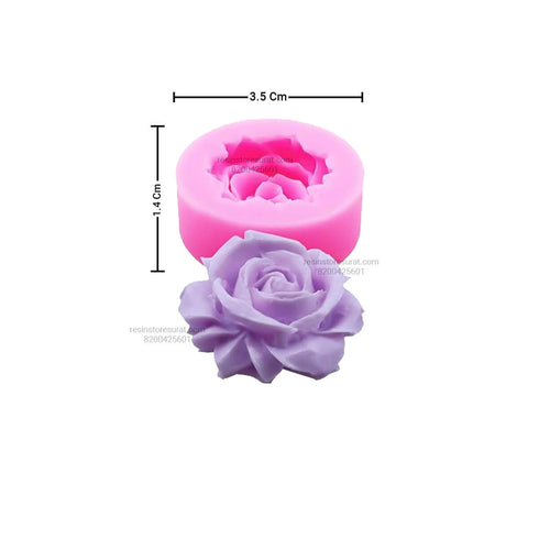 3D Flower Candle Mould Handmade - 106