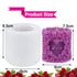 3D Love Rose Piller Candle Mould