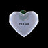3*2.5 Diamond cut heart shape