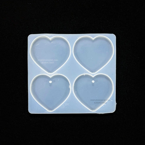 4 Cavity Heart Keychain, Lumba, Jewellery & Clip Mould