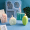 4 Cavity Abstract Face Shape Candle Mould