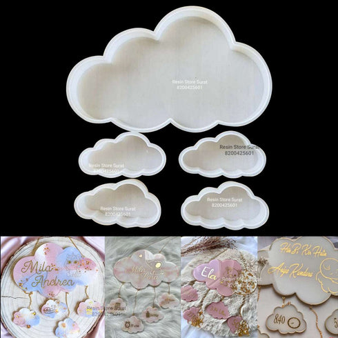 5 Pcs Cloud Mould