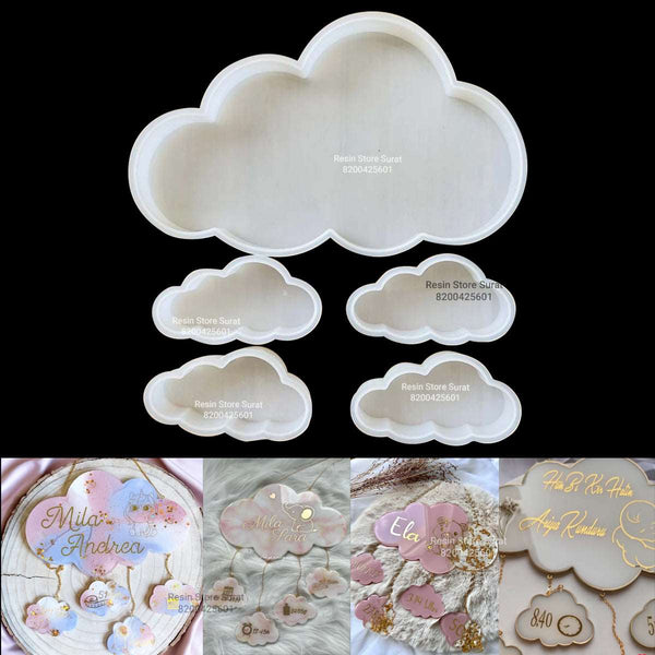 5 Pcs Cloud Mould