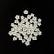 Small White 5 Petal Flower Beads - B27