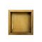 6 Inch Teak Wood Floating Frame with Acrylic Base