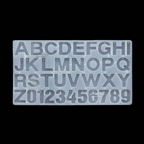 Alphabet Mould With Hole For Resin