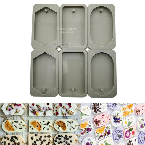6 cavity wax sachet mould | Tag mould
