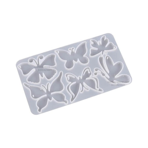 6 Cavity Butterfly Keychain & Jewellery Mould