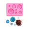 Handmade 7 Cavity 3D Flower Candle Mould-094