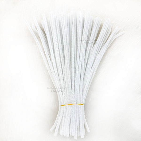 8 MM White Pipe cleaner For Craft