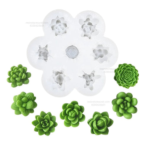 9 Cavity 3D Mix Flower Handmade Candle Mould