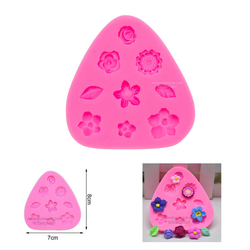 9 In 1 Small Flower Mould