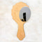 Agate Shape Hand Mirror MDF Base With Silver Acrylic
