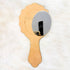 Agate Shape Hand Mirror MDF Base With Silver Acrylic