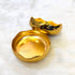 Agate shape Round Metal Urli Bowl Candle - D