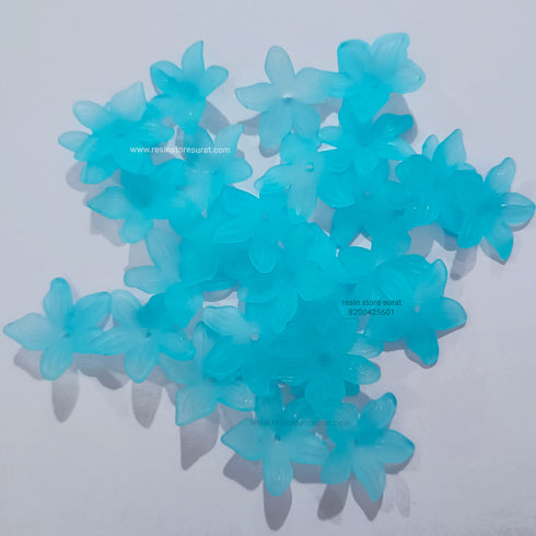 Artificial Acrylic Flowers - Blue