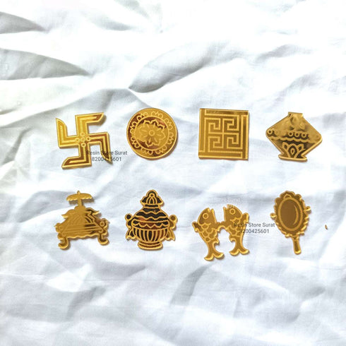 Ashtmangal Acrylic Set - 1.5 Inch