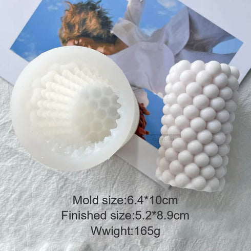 Big Bubble Pillar Candle Mold
