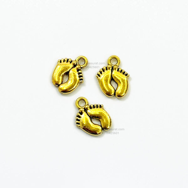 Baby Foot Gold Charm - 3 Pcs
