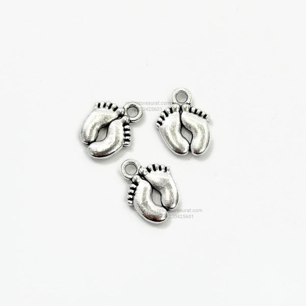Baby Foot Silver Charm - 3 Pcs