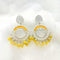 Yellow Multi Beads Jhumka