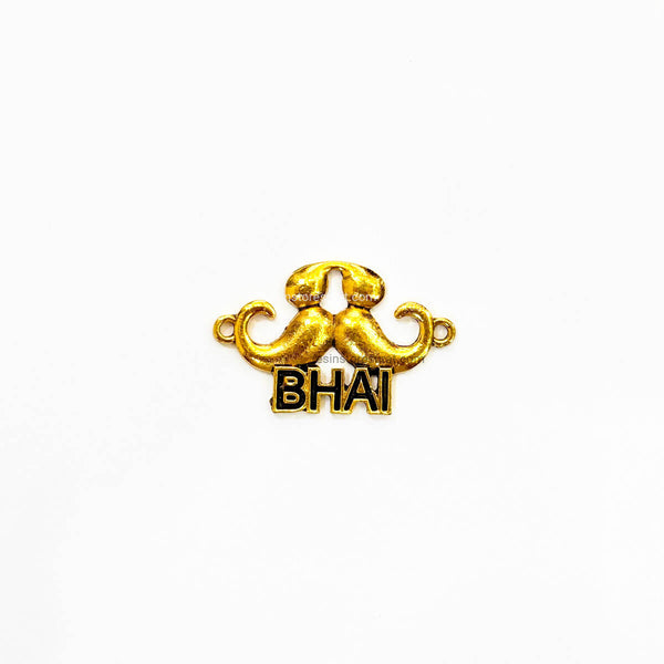 Mustache Bhai Rakhi Charm Metal
