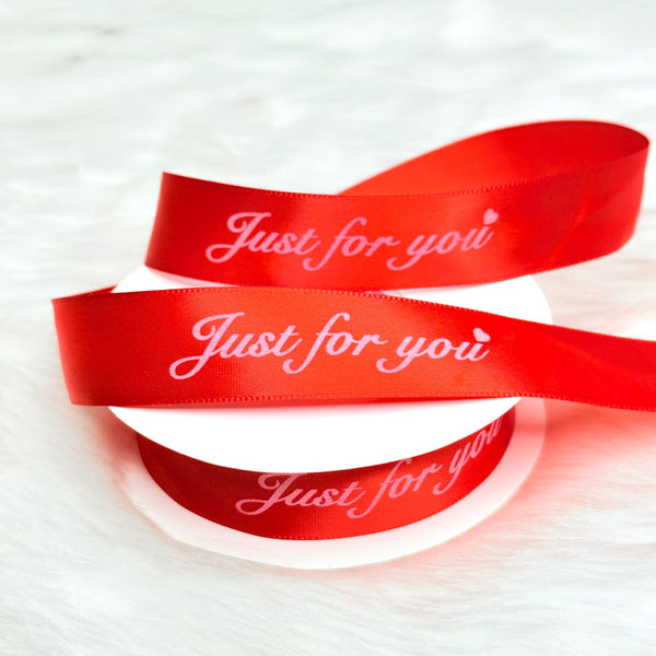 Big Just For You Flower Bouquets Satin Ribbon Red - 63B