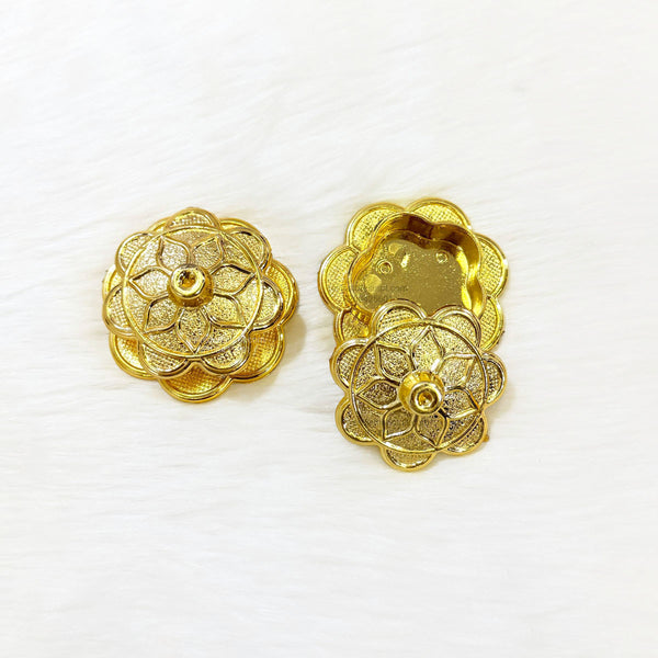 Flower Shape Big Katori With Cap - K13