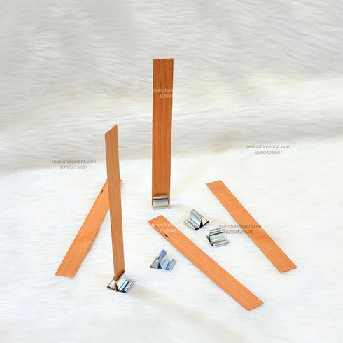 Wooden Wick For Candle - 10 Pcs